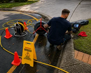 On-site drain inspection at a Croydon Park property